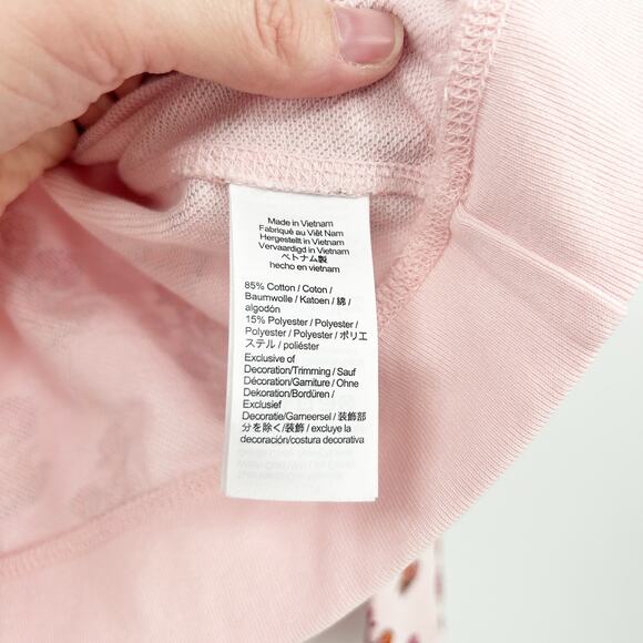 J. Crew Crewcuts Girls Lounge Raglan Crewneck Floral Graphic Sweatshirt Size XL - Picture 6 of 8